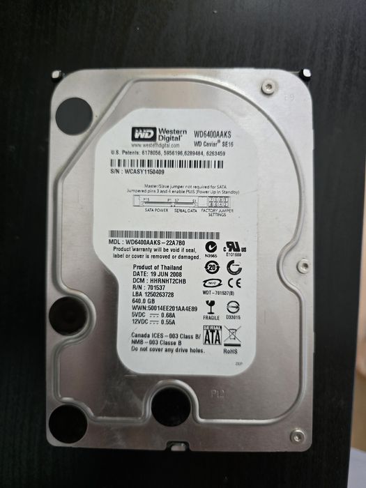 HDD 600 gb Western Digital