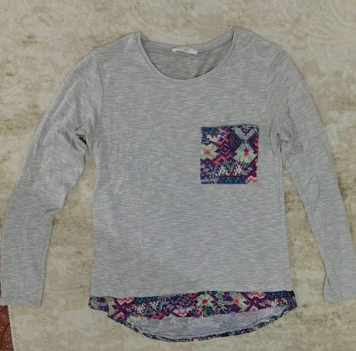 Дамска сива блуза