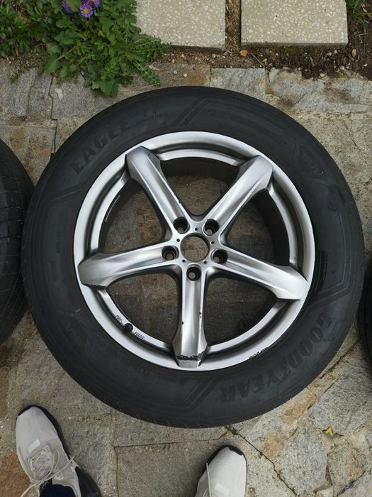 Перфектни 235/60/18 GOODYEAR - над 6мм летни гуми, Джанти  AEZ - 5/112