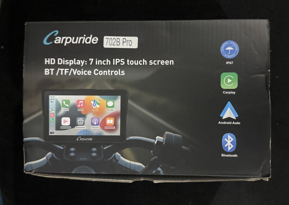 Carpuride 702 B PRO carplay за мотоциклет