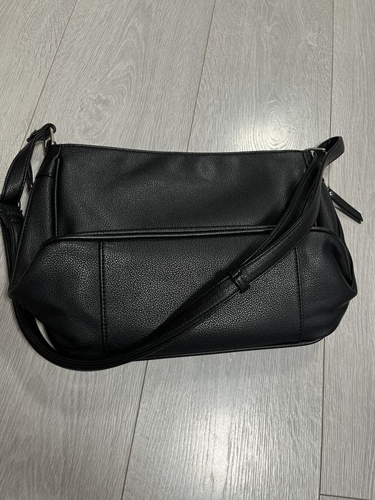 Сумки черные, экокожа, кожзам