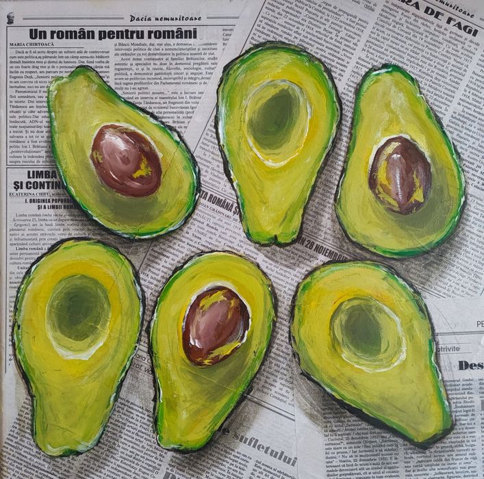 Tablou pictat in ulei avocado! Tablou pentru bucătărie
