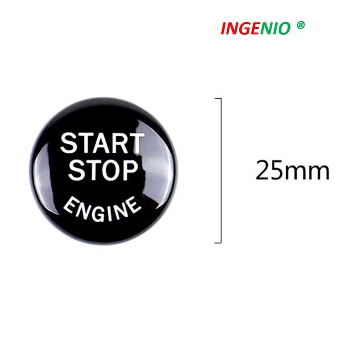 Capac Buton Start Stop + Ornament Inel Decor BMW E90 E91 E92 E93