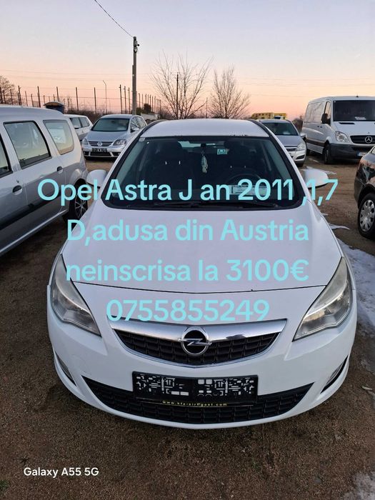 Opel Astra Opel Astra J an 2011, 1,7 D Euro5 km 290000,din Austria  inscrisa  Ro