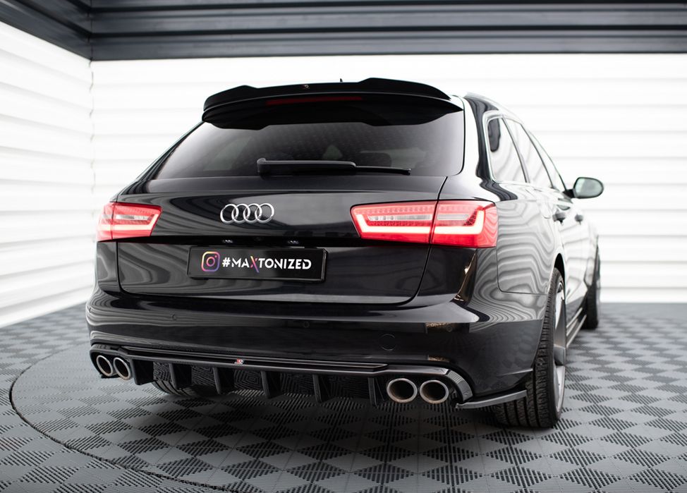 Дифузьор за задна броня Maxton design за Audi A6 C7 (2011-2014)