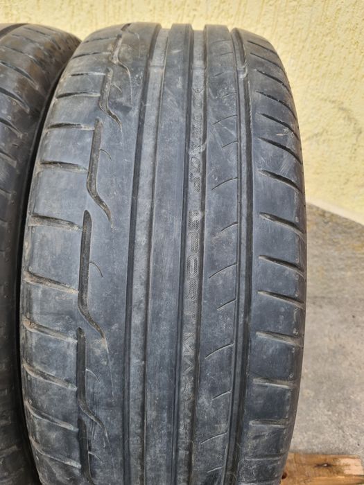 4 бр. летни гуми 225/55/17 Dunlop DOT 0315 2x5,5 mm 2x4 mm