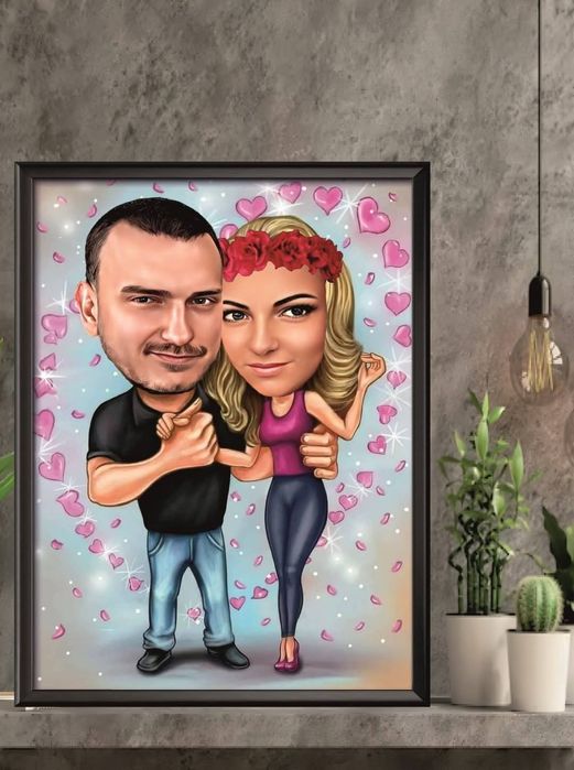 Карикатури за двойки за Свети Валентин