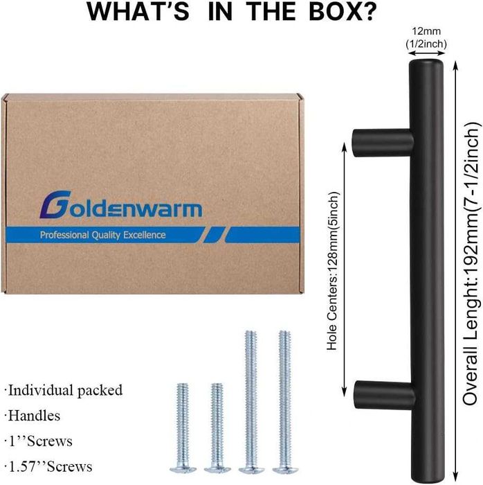 Mâner mobila pachet de 5, inox, diferite dimensiuni