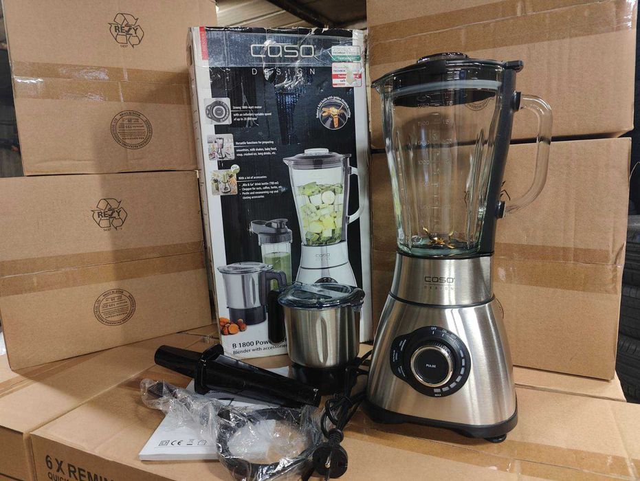 Блендер Caso Design B1800 PowerBlender set 1.75L със стъклен съд и допълнителен контейнер