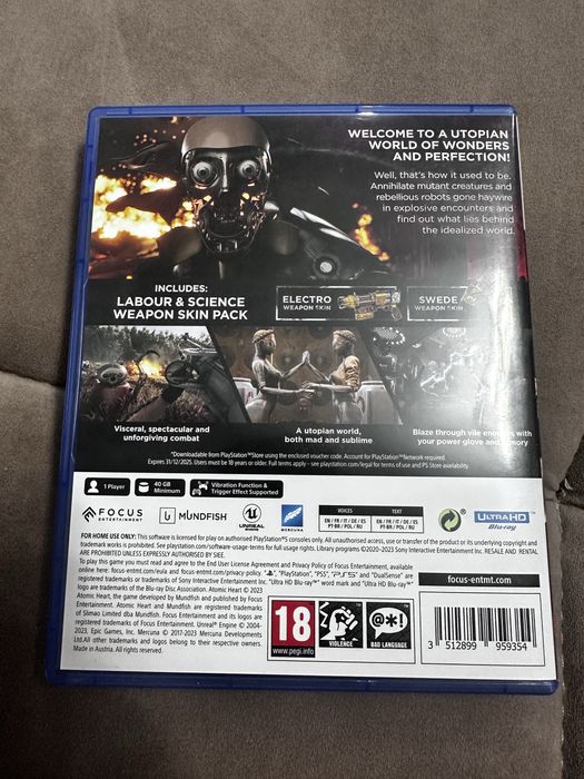 Продас игру на ps5 atomic heart