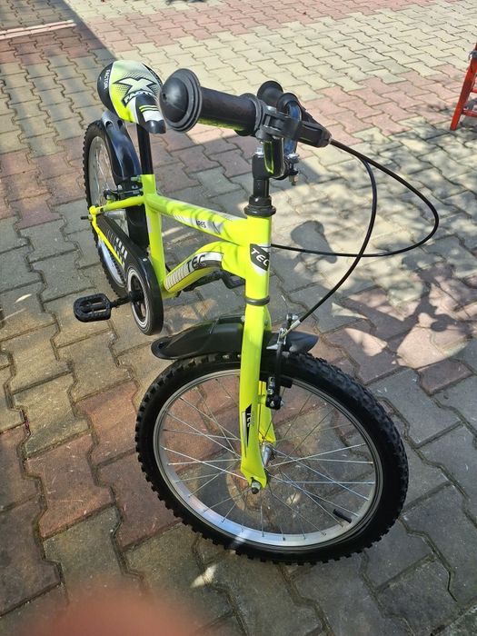 Bicicleta copii TEC Ares, culoare galben, roata 20", din otel