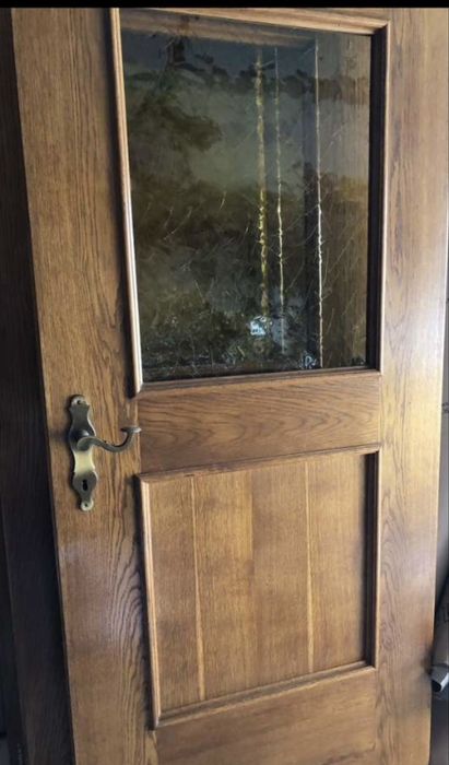 uși de interior din lemn masiv cu broască si mânere incluse