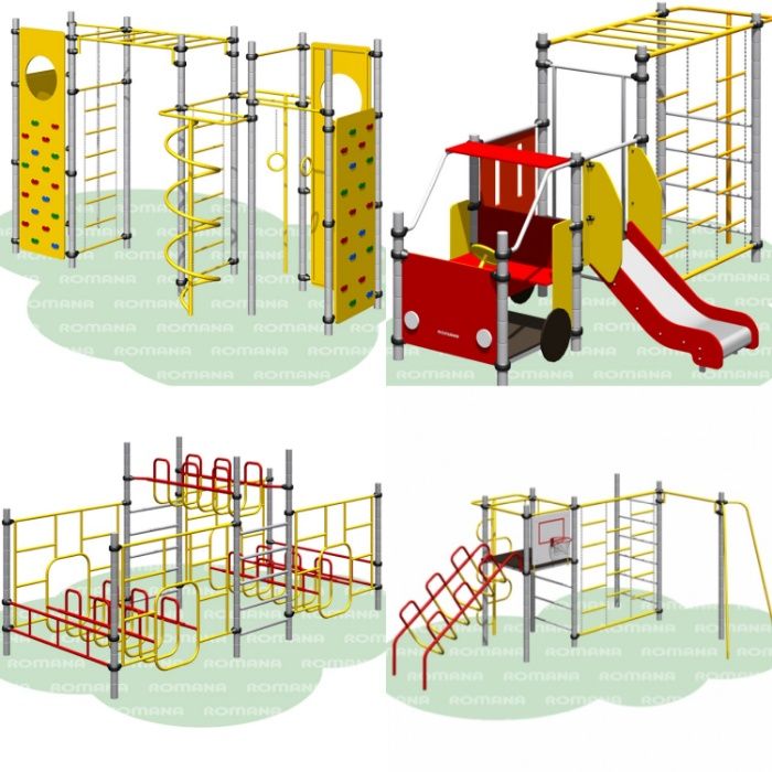 Спортивная детская площадка ROMANA Спорт болалар майдончаси. Воркаут