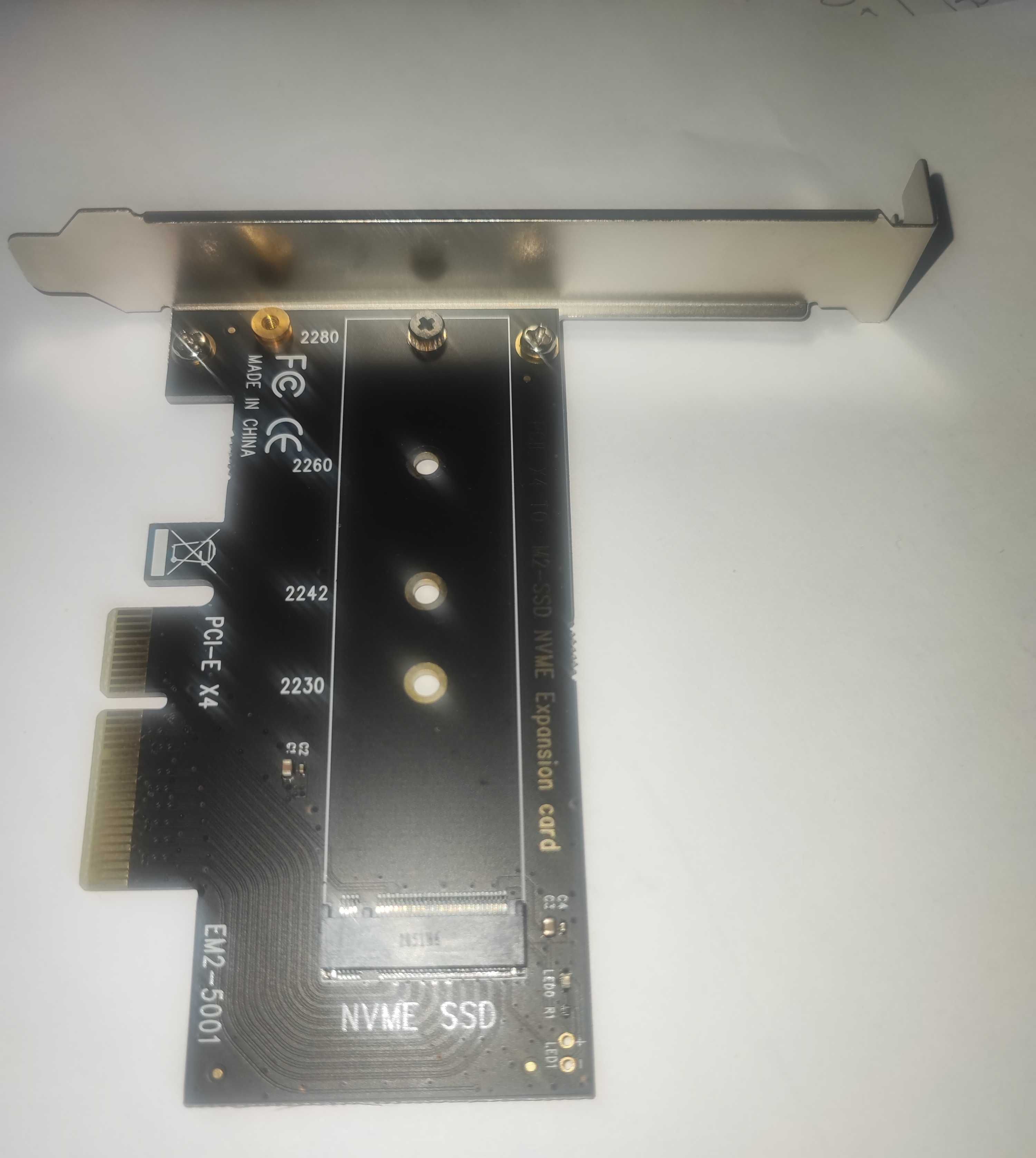 M.2 NVME SSD to PCIe 4.0 Adapter Card 64Gbps M-Key PCIe4.0 X1 X4