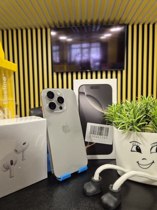 Iphone 16Pro,128гб,100%,Kaspi0-0-24