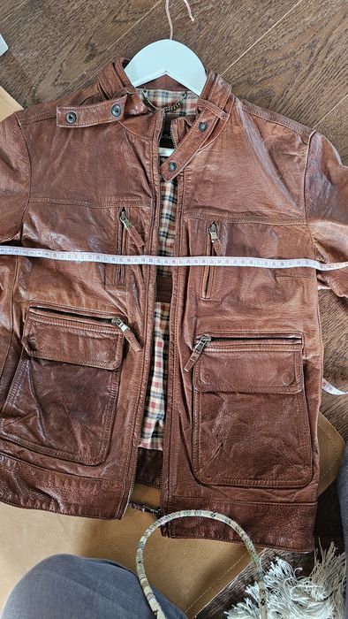 Уникално кожено яке Massimi Dutti. Като Ново.