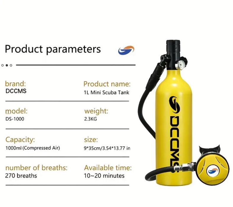 Оборудване за гмуркане 1000ML