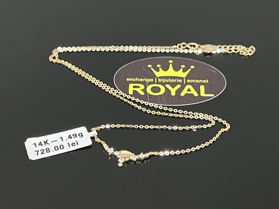 Bijuteria Royal CB : Lant aur 14k 585  1,49 gr