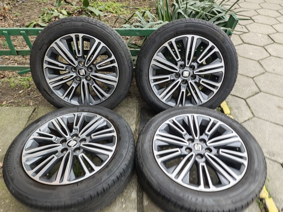 Джанти 16ки 5х100 с летни гуми Bridgestone 195/55/16