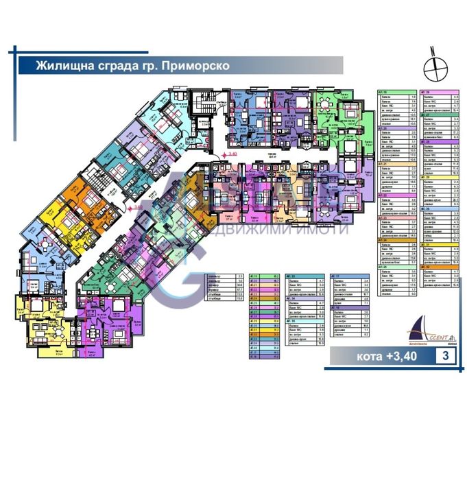 Продава се Тристаен апартамент в Приморско - 85 кв.м за 588 €/кв.м - Снимка #1