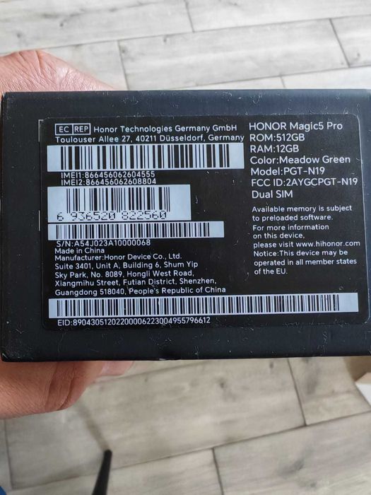 Honor Magic 5 Pro 512 GB 12gb ram