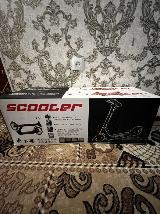 Самокат SCOOTER Дисковые тормоза 100 кг