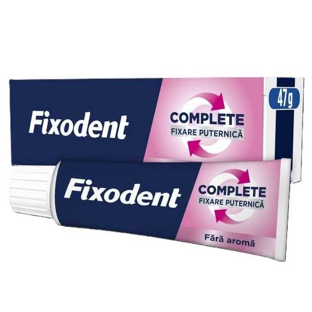 Crema adeziva pentru proteza dentara Complete Strong Hold Neutral, 47 g, Fixodent