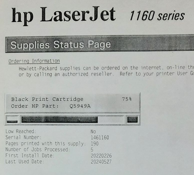 Imprimanta Laserjet HP1160 monocrom