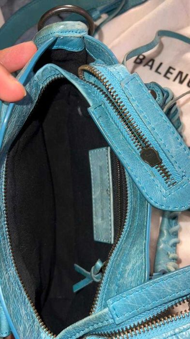 Mini City handbag Turquoise