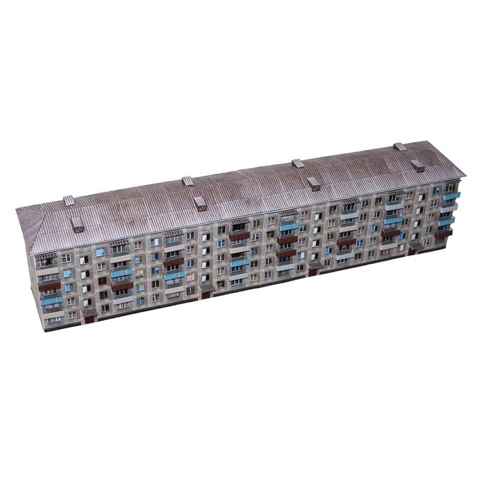 Сборная модель панельного дома, панелька