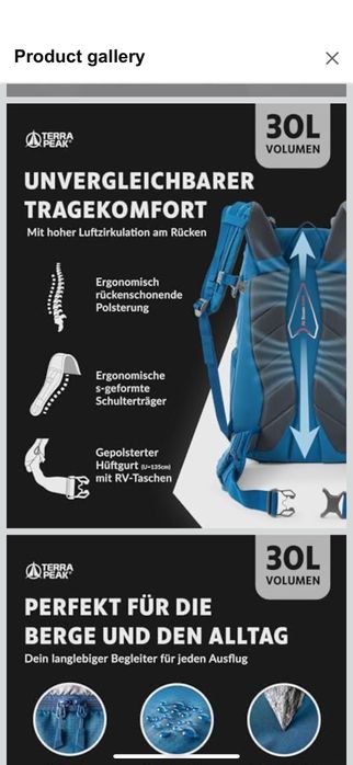 Rucsac  munte Terra Peak 30L Flex 30