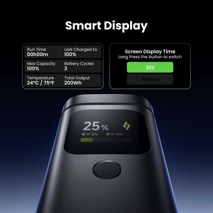 Външна батерия Sharge Magsafe 2 в 1, 15000mAh/55.5Wh, Qi2 15W