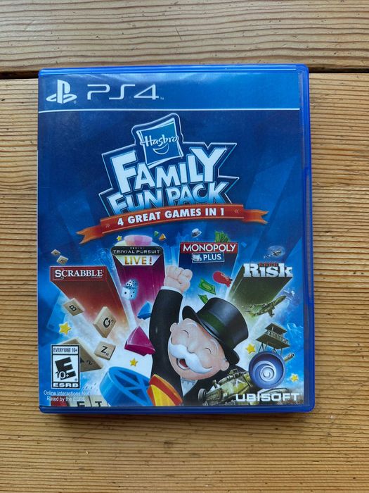 4 игри в един диск ! Hasbro Family Fun Pack PlayStation 4 PS4 PlayStation 5 PS5