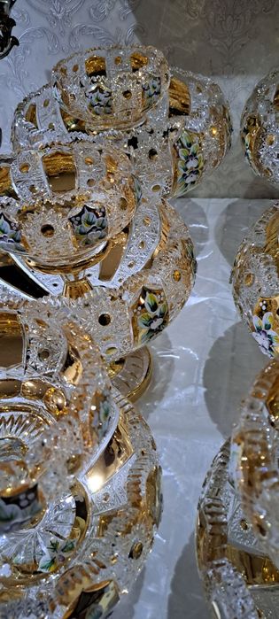 Чехословакия оргинал богема хрусталь 11штук