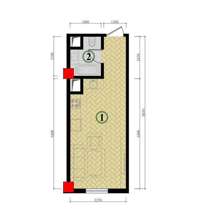 Roxatda / 33.000 $ ga 1 xonali podklyuch uy