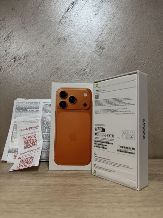 ЧИСТО НОВ! Apple iPhone 17 Pro 256GB | Deep Blue/Orange | 24 м. гаранция