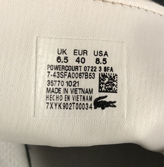 Lacoste Powercourt Номер 40