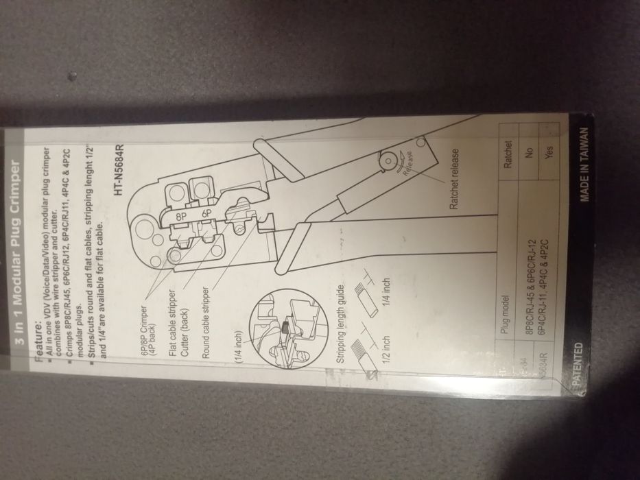 Кримващи клещи за Rg45 и Rg 11