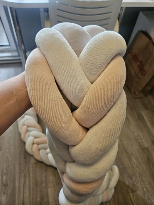 Бортик в манеж из трех плетений