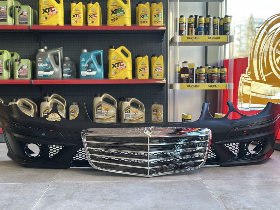 Предна тунинг броня за Mercedes W211 E-Class (2006-2009) - AMG Design