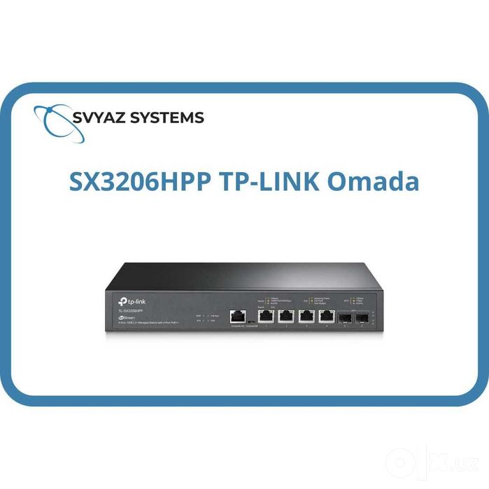 SX3206HPP L2+ PoE коммутатор TP-LINK Omada Switch