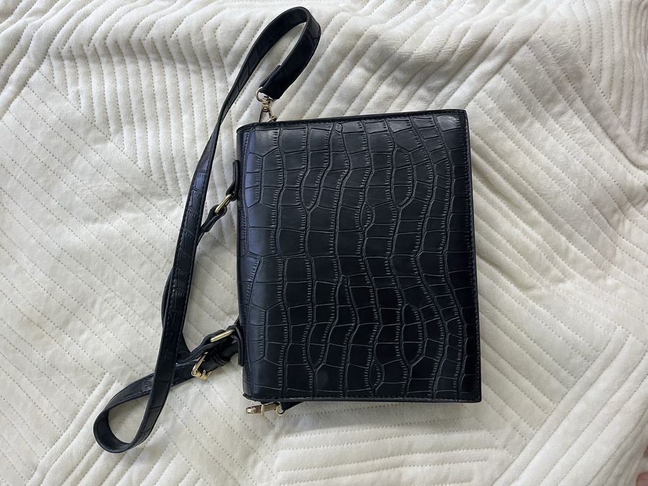 Сумка черная кожзам