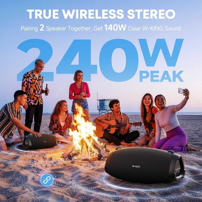 Bluetooth Колонка W-KING X10, Super Bass, 70 W