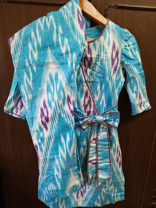 Атлас национальный костюм, размер 42-44