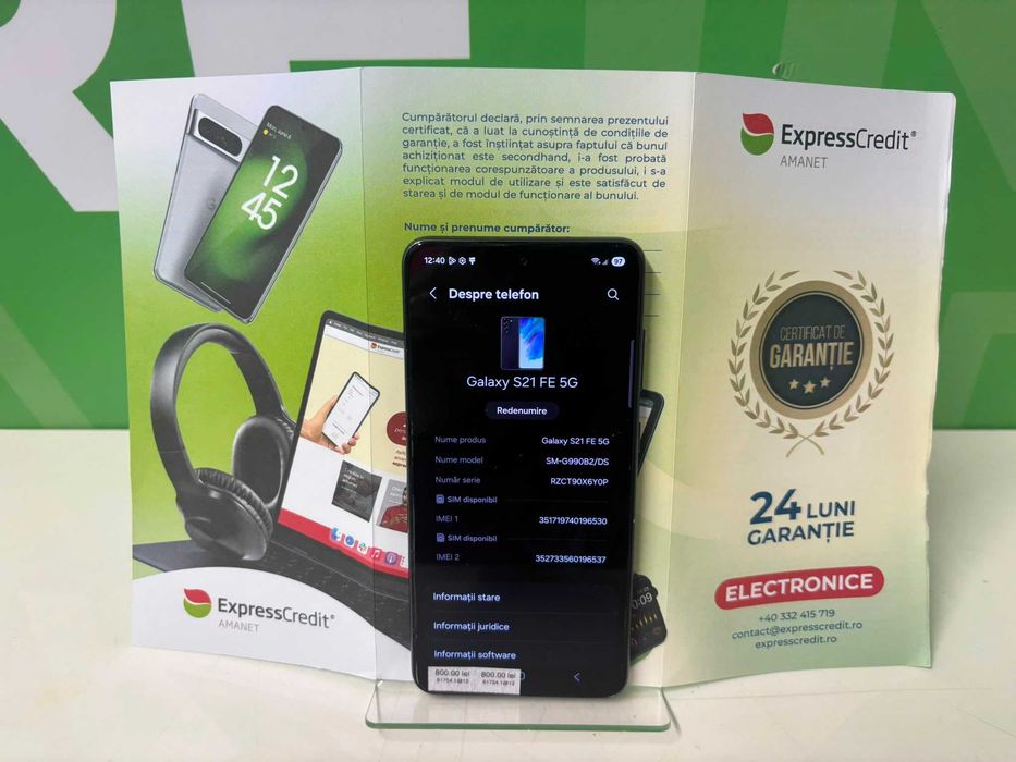 Telefon Samsung Galaxy S21 FE  5G(B.61754-Tatarasi) Garantie 2 ani-800 lei