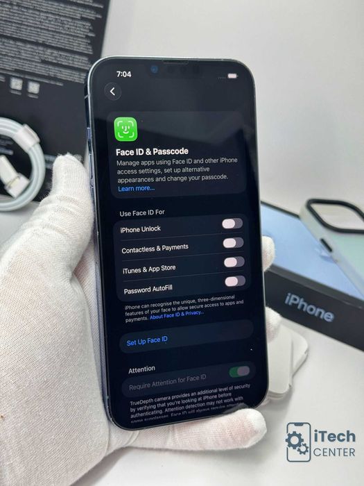 iPhone 13 Pro MAX, 256GB, Blue, 100% батерия, ОТЛИЧЕН, ГАРАНЦИЯ!