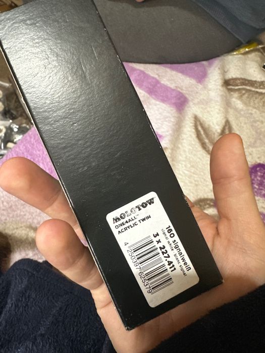 Molotow Marker acrilic One4All Twin, signal white set de 3 nou