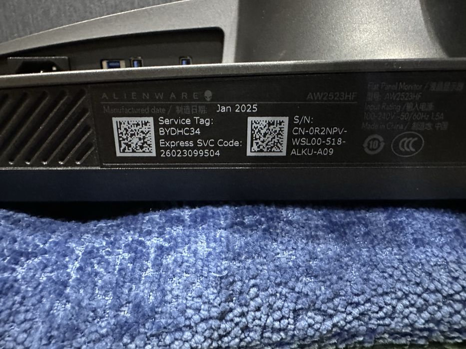 * Alienware AW2523HF геймерский -игровой монитор (нужно заменить экран