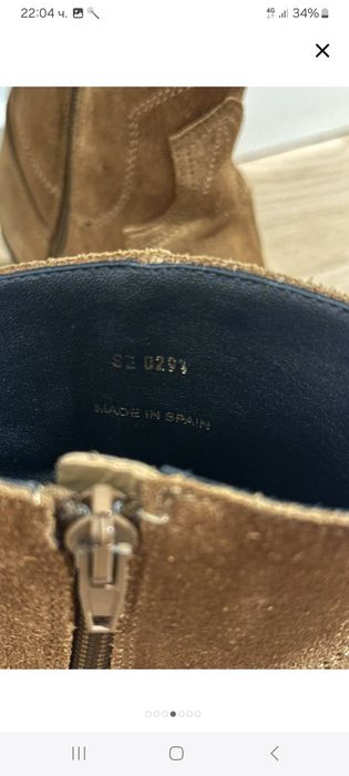 Celine ботуши велур