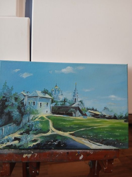 Картина "Парусник"" масло